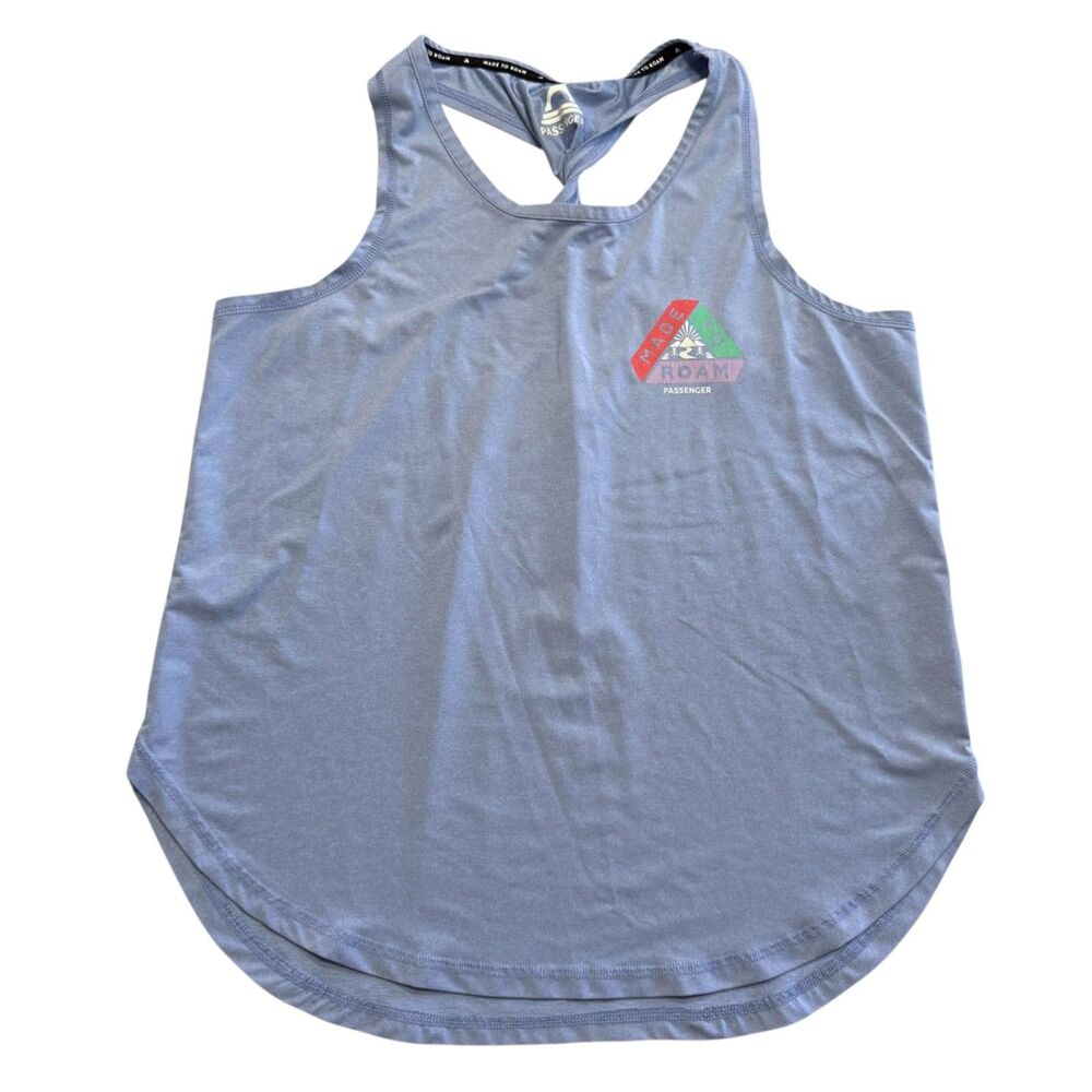 Passenger Made To Roam Twist Marl Blue Womens Tank Top Large Boho Minimalist